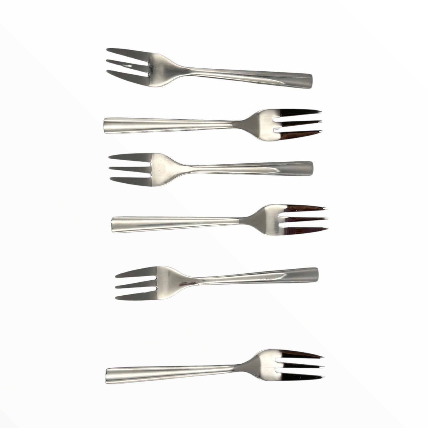 Stainless Steel Dinner Fork Set – 6-Piece Modern Cutlery