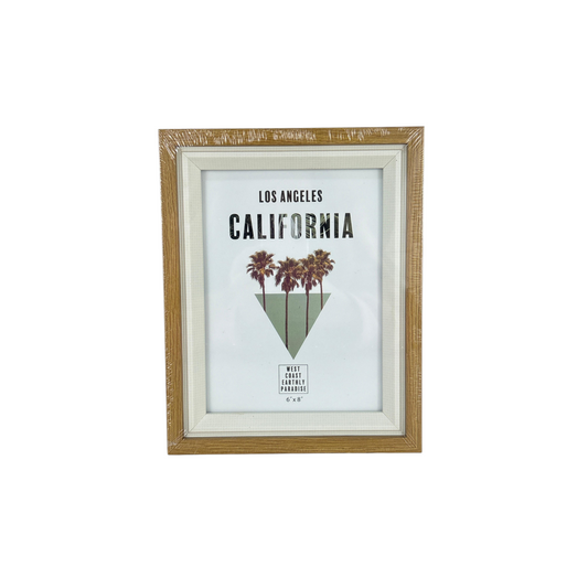 California Inspirational Wooden Photo Frame with Quote Prints – Rustic Home Décor Frame 6×8"