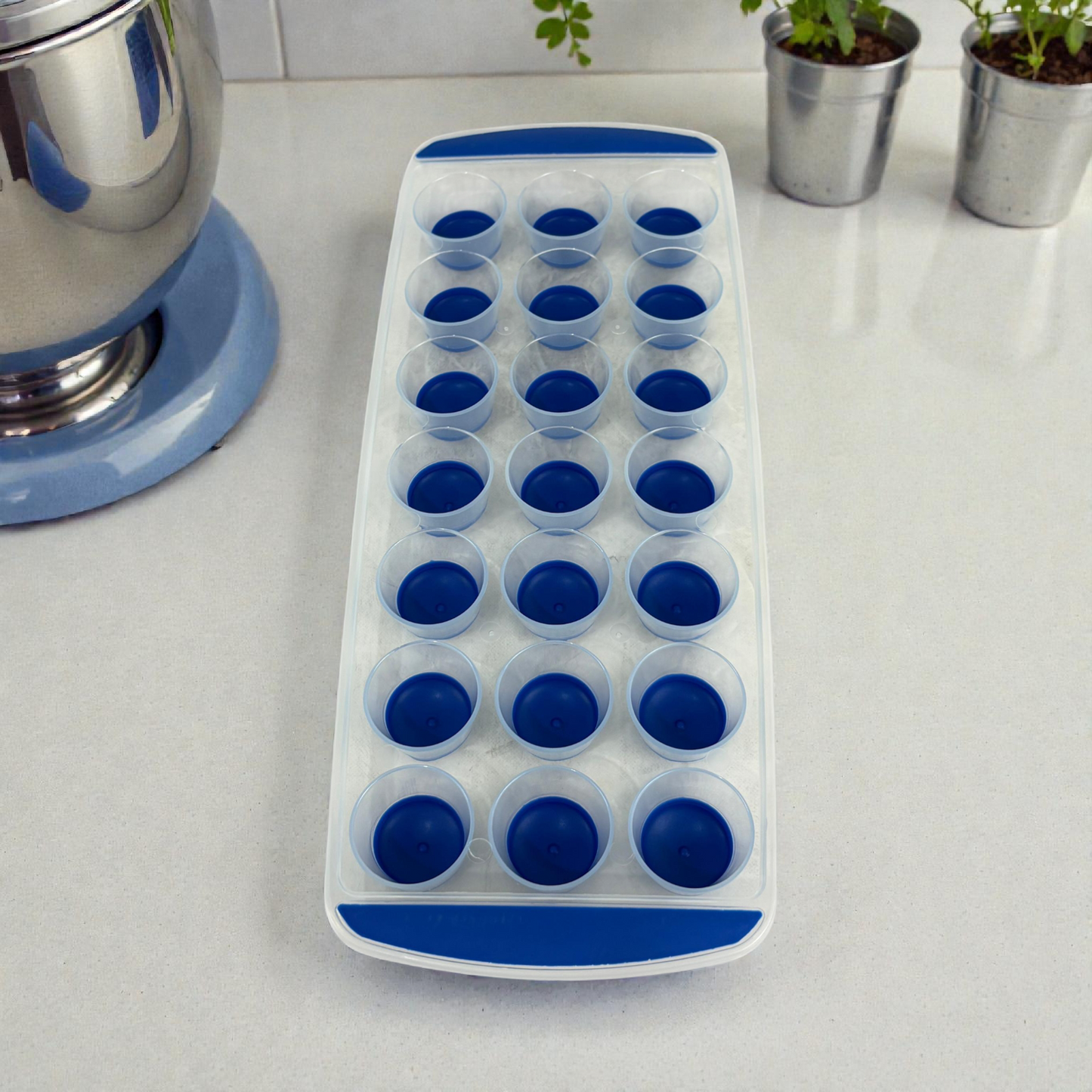 Flexible Ice Cube Tray with Easy-Release Design – Multi-Compartment Freezer Mold