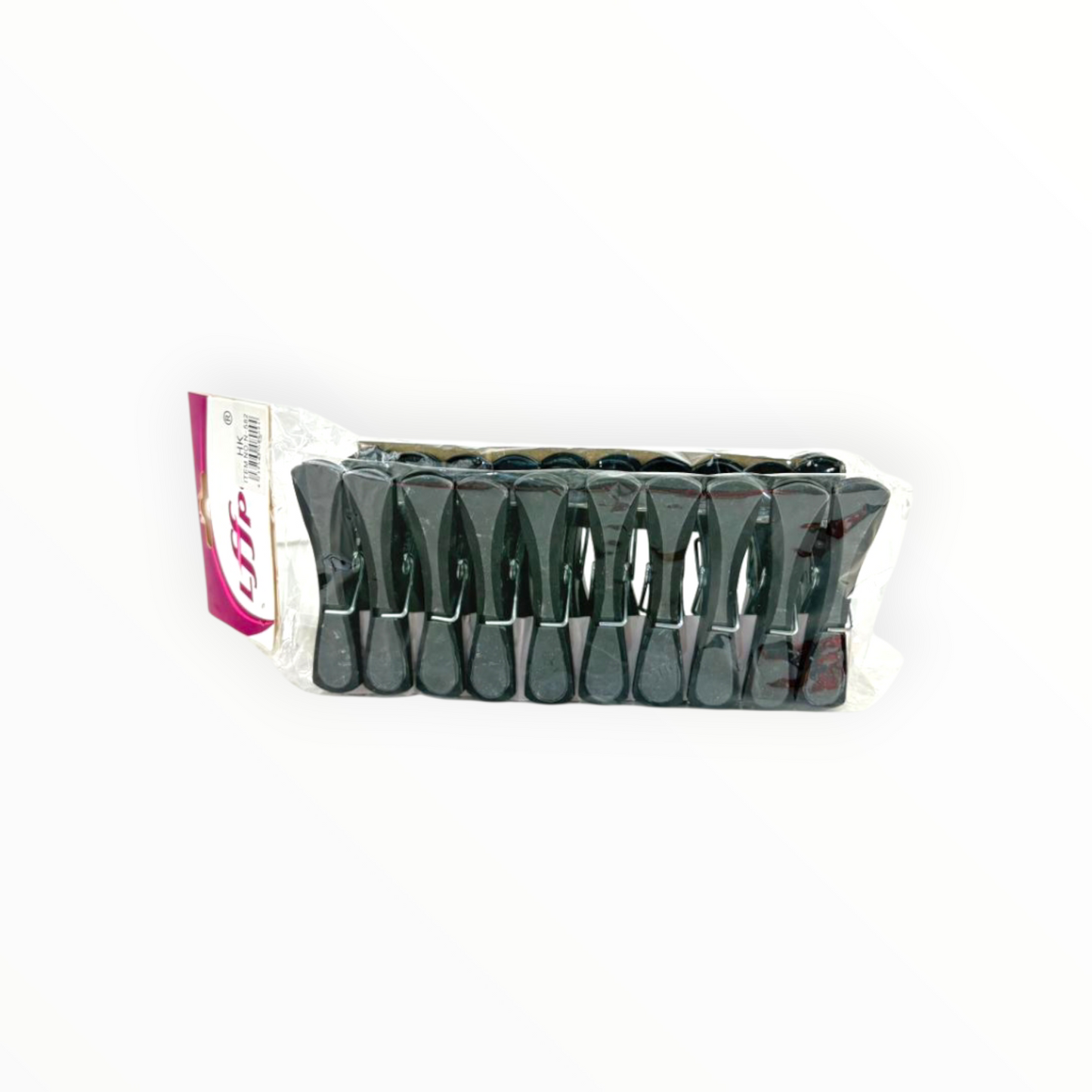 12 pieces Heavy Duty Plastic Clothes Pegs – gray Laundry Clips Value Pack
