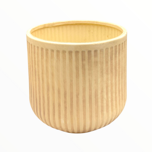Beige Patterned plant Holder – Decorative Modern Home Accent