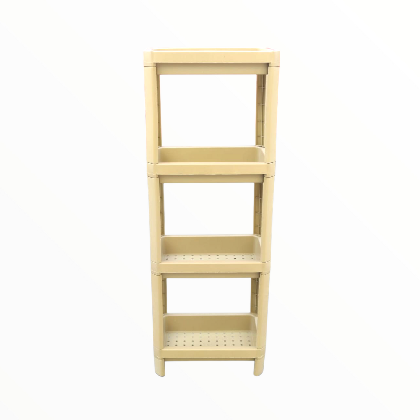 Plastic storage self organizer 4 tier made for durability for different home spaces