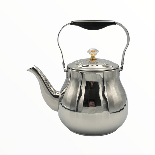 Stainless Steel Teapot with Handle – Classic Tea Kettle for Boiling & Serving1.6LT