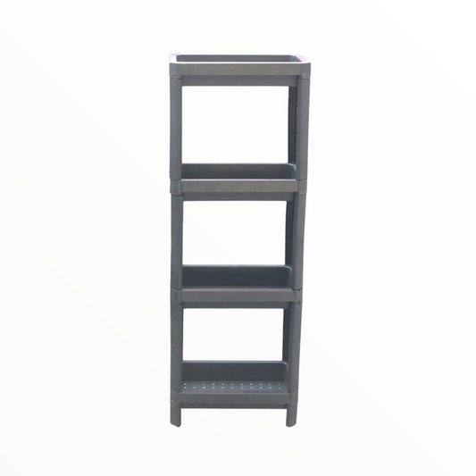 Plastic storage self organizer 4 tier made for durability for different home spaces