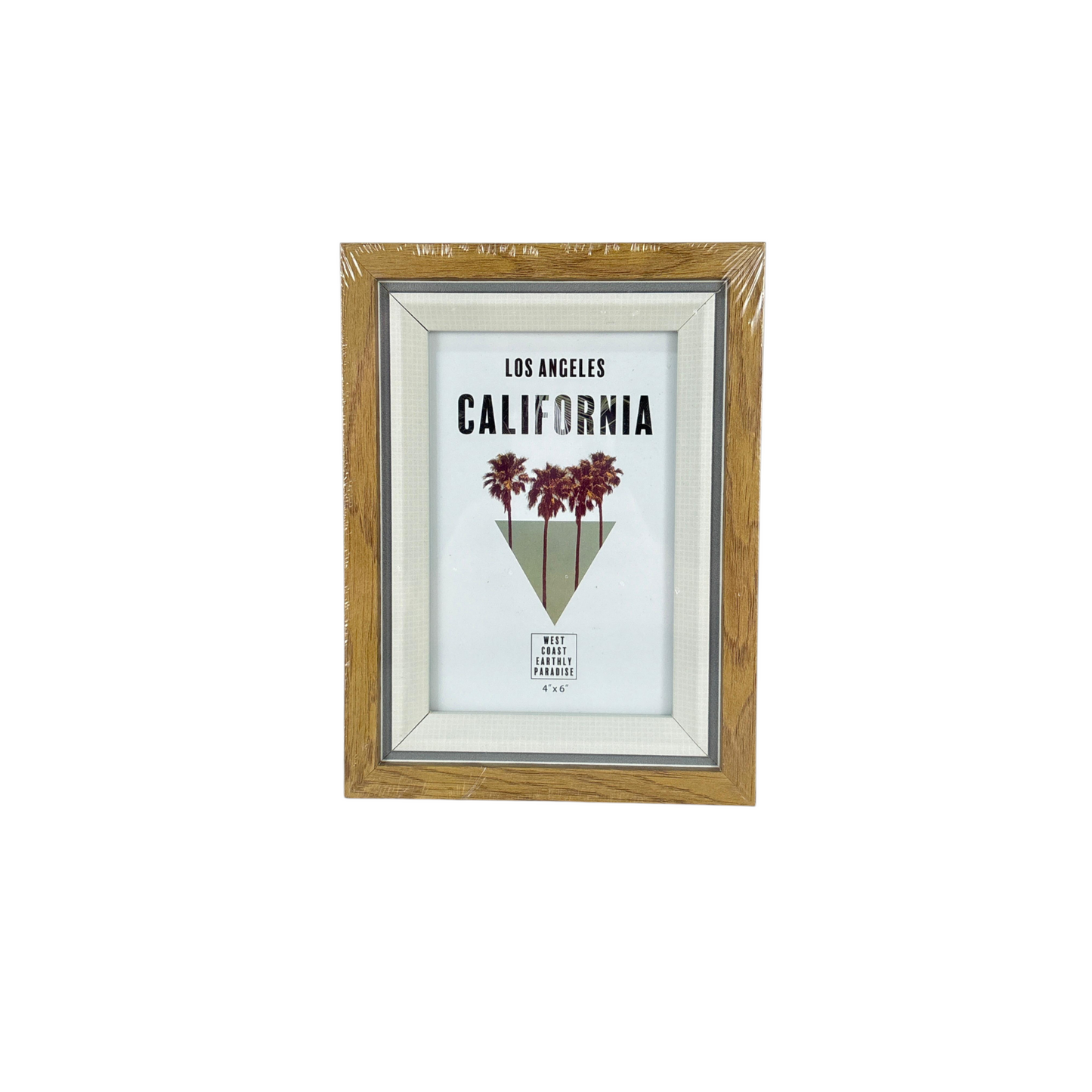California Inspirational Wooden Photo Frame with Quote Prints – Rustic Home Décor Frame 4×6"