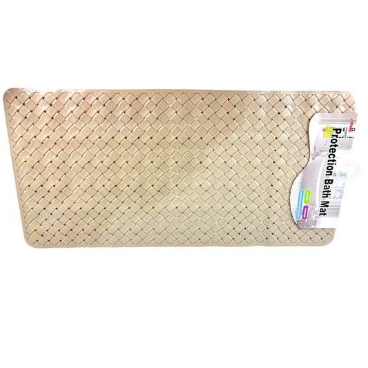 Non-Slip Protection Bath Mat – Soft PVC Bathroom Safety Mat with Drainage Design