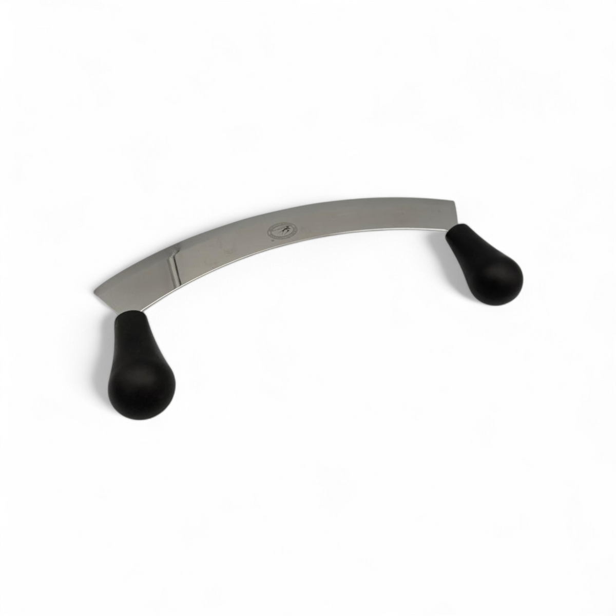 Stainless Steel Mezzaluna Chopper with Dual Handles – Herb & Vegetable Cutter