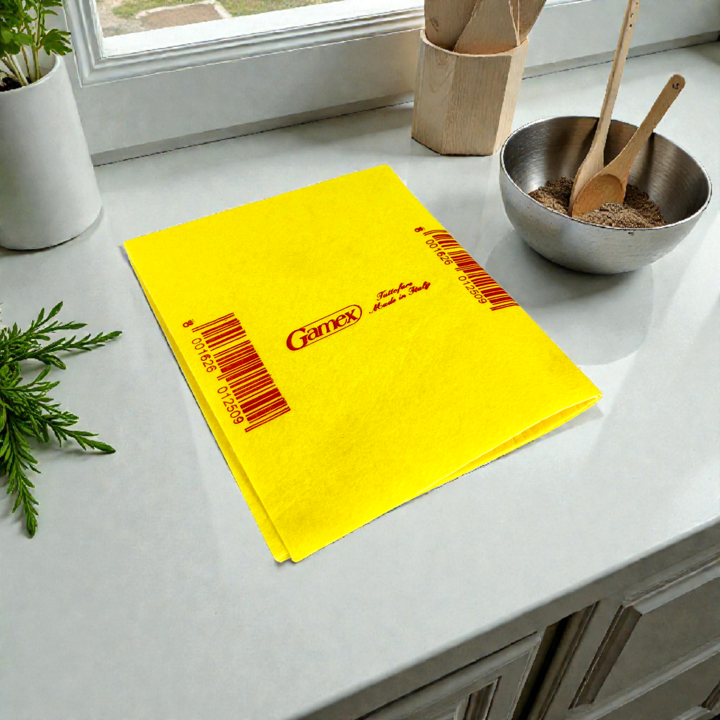 Gamtex Yellow Multi-Purpose Cleaning Cloth – Super Absorbent Kitchen & Household Wipe