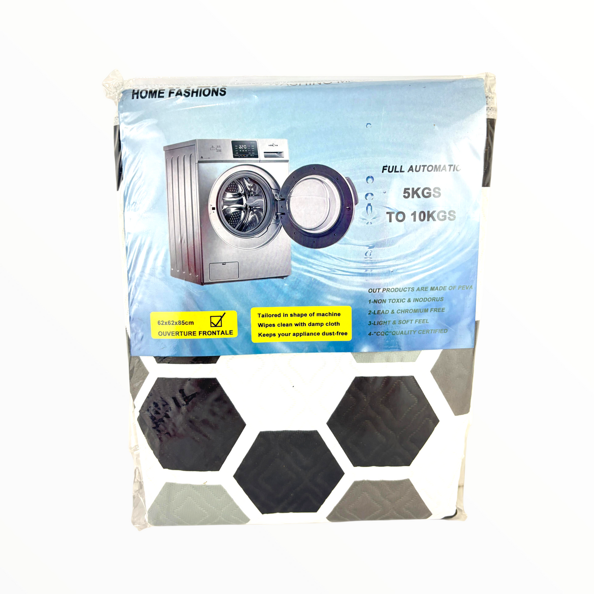 Waterproof Washing Machine Cover – Front Load Dust Protector (Fits 5kg to 10kg Machines