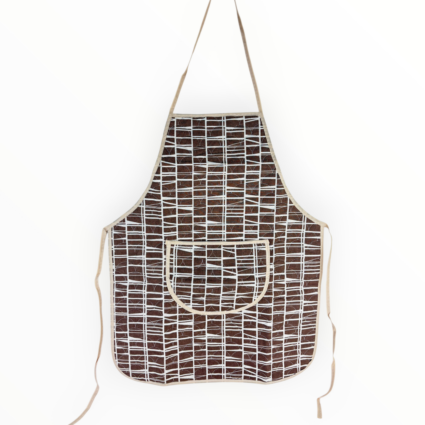 Cotton Kitchen Apron with Front Pocket – Adjustable Cooking & Baking Apron